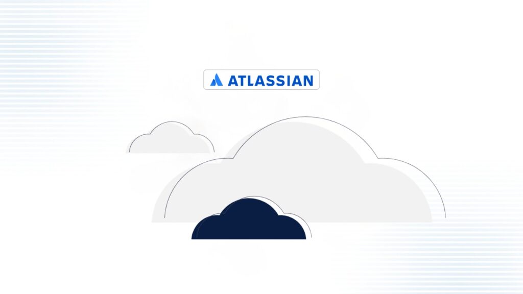 clouds and logo atlassian